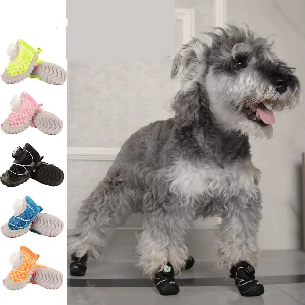 Dog Mesh Shoes 4-Pack