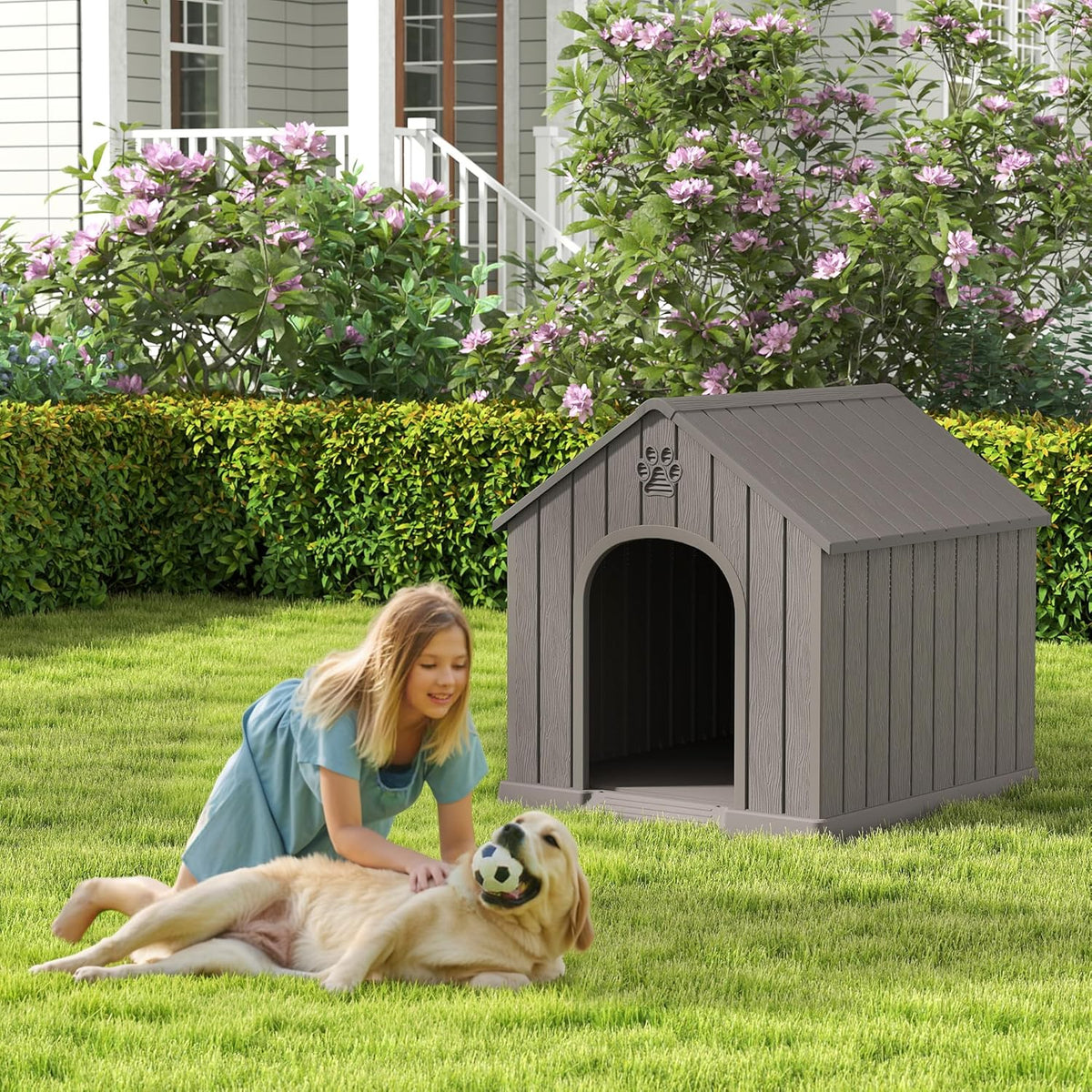 Large Outdoor Indoor Dog House