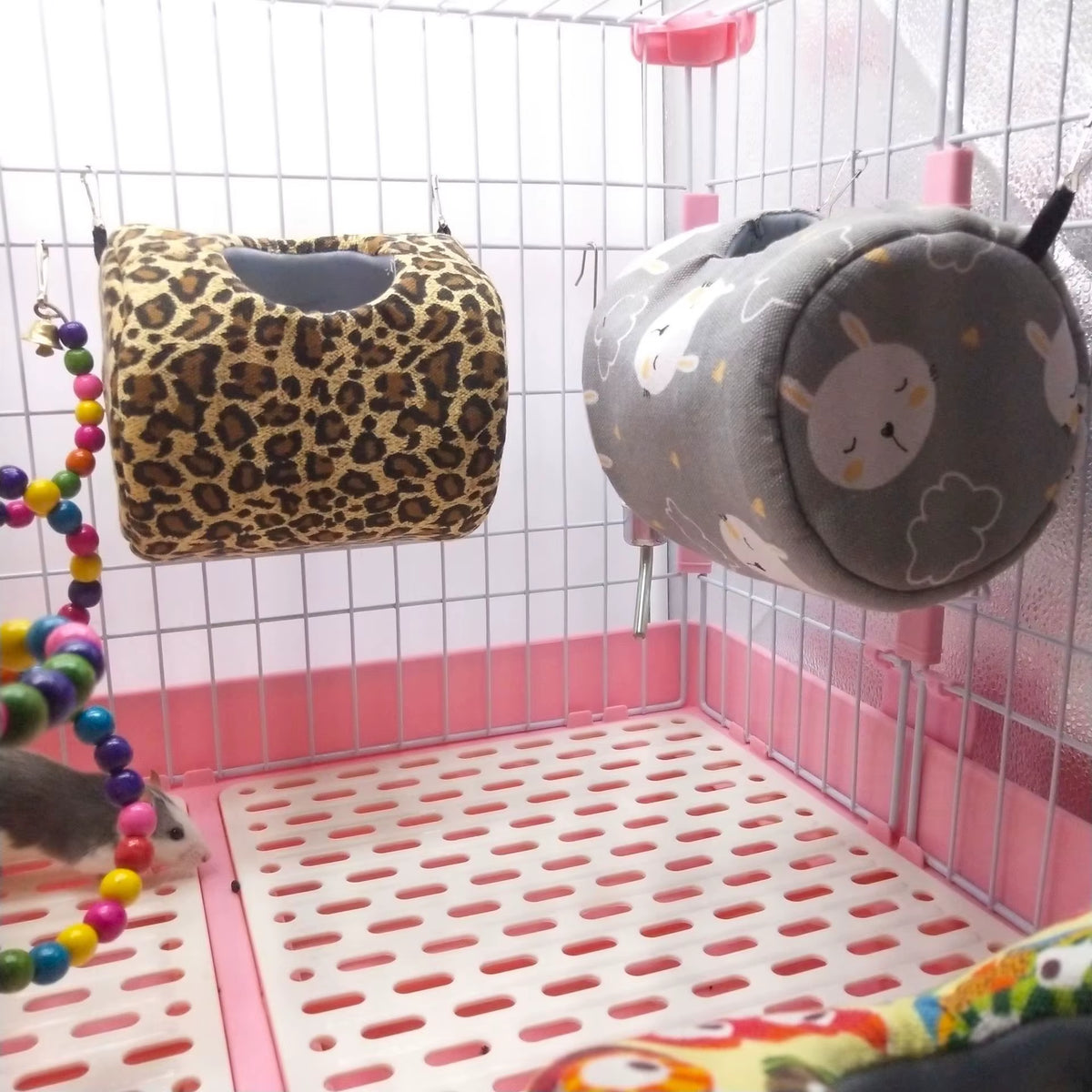 Hammock Bed for Small Pets – Cozy, Hanging Comfort for Hamsters, Rats & Guinea Pigs