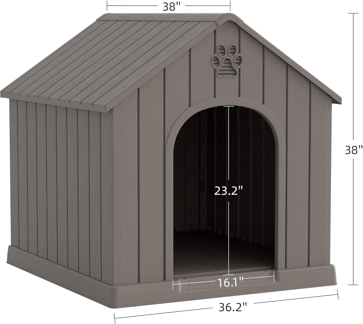 Large Outdoor Indoor Dog House